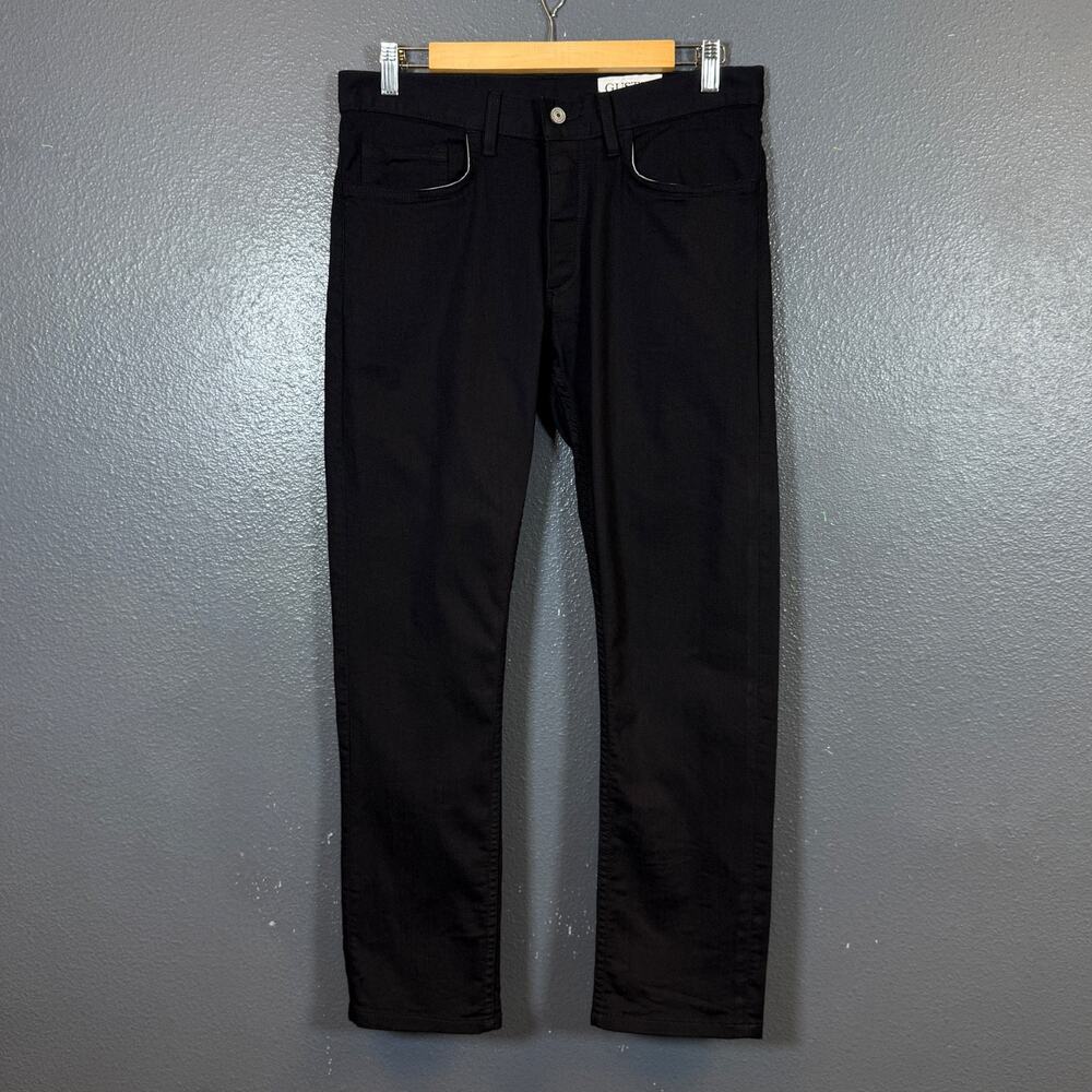 Gustin 33/28 men’s Black jeans raw slim pants USA